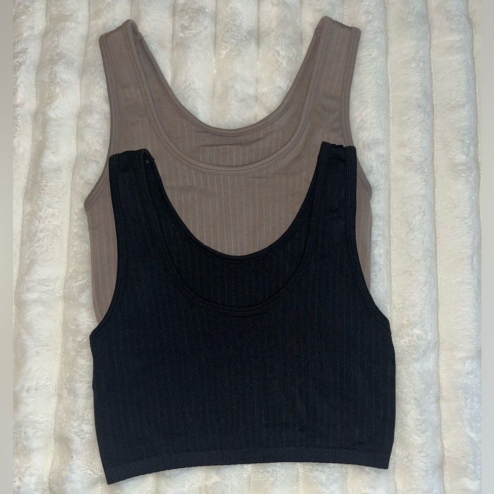 Aerie ribbed long line bralettes